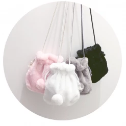 Kfashionstyle Soft Bunny Tail Purse KF30029 HOT SALE