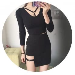 Kfashionstyles Garter Belt Skirt KF40055