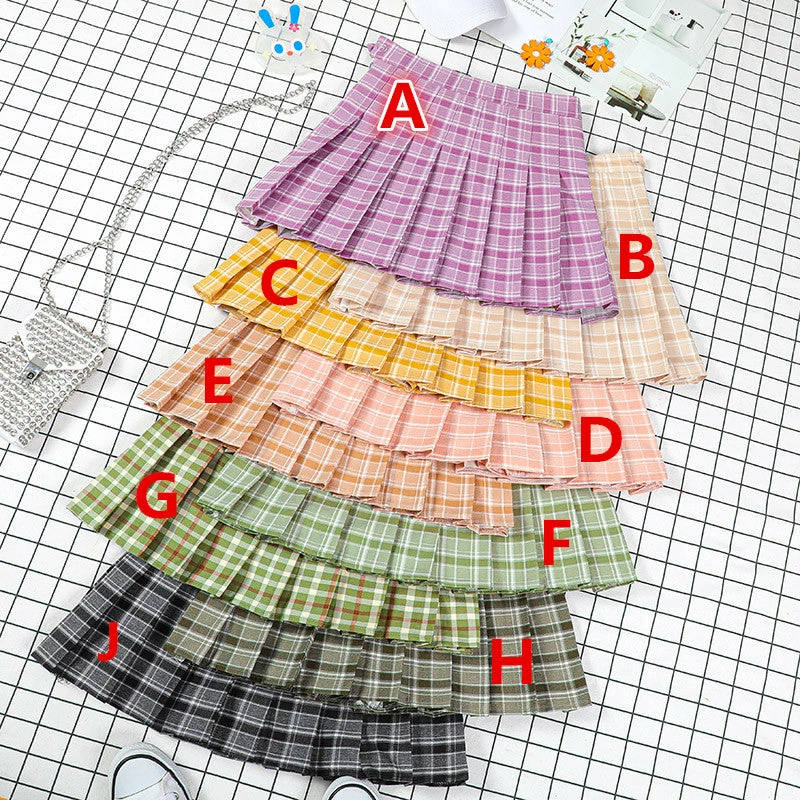 Unzzy Pastel High Waist Skirt KF6503 1 Unzzy Pastel High Waist Skirt KF6503