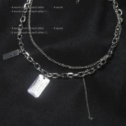 Unzzy Double Layer Necklace KF82590 8 Unzzy Double Layer Necklace KF82590