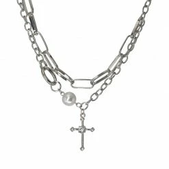 Unzzy Accessories Cross Neck Chain KF82587