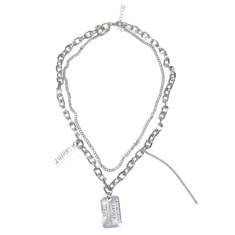 Unzzy Double Layer Necklace KF82590 5 Unzzy Double Layer Necklace KF82590