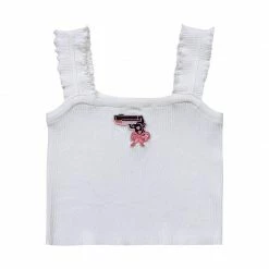 Unzzy Solid Color Embroidered Camisole KF82750 HOT SALE