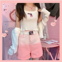 Unzzy Solid Color Embroidered Camisole KF82750 HOT SALE