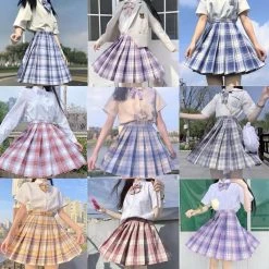 Unzzy Jk Uniform Skirt KF6501 HOT SALE