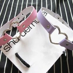 Unzzy Love Punk Leather Choker (various Colors) KF20012 HOT SALE