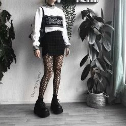 Unzzy HOT SALE Plaid Petals Hip Short Skirt KF50523 19 Unzzy HOT SALE Plaid Petals Hip Short Skirt KF50523