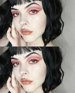 Unzzy Black Short Curly Hair KF9240