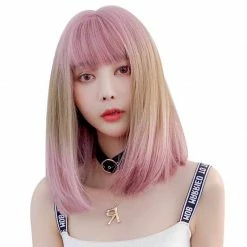 Unzzy Gradient Highlighting Pink Wig KF81027 HOT SALE