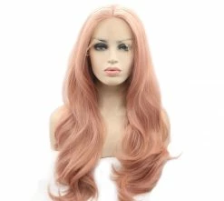 Unzzy Newest Wig PINK LONG CURLY LACE WIG KF82142