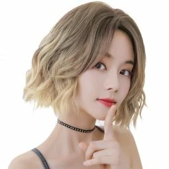 Unzzy HOT SALE Gradient Short Curly Hair Wig KF81267