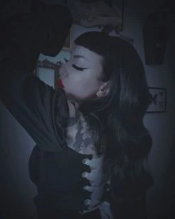 Unzzy Black Long Sleeve T-shirt KF81343 HOT SALE