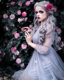 Unzzy HOT SALE Flower Mesh Dress KF9404 15 Unzzy HOT SALE Flower Mesh Dress KF9404