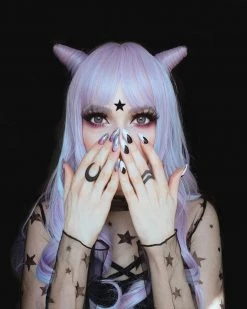 Unzzy Purple Long Curly Wig KF81189 HOT SALE