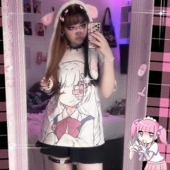 Unzzy Ulzzang Cartoon T-shirt KF81334 HOT SALE