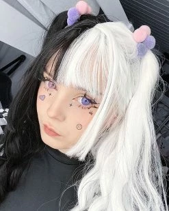 Unzzy Black And White Wig KF81180 HOT SALE