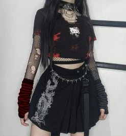 Unzzy HOT SALE Dragon Embroidered Skirt KF81414 11 Unzzy HOT SALE Dragon Embroidered Skirt KF81414