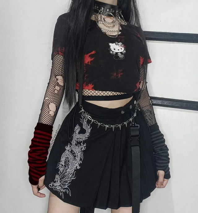 Unzzy HOT SALE Dragon Embroidered Skirt KF81414 6 Unzzy HOT SALE Dragon Embroidered Skirt KF81414