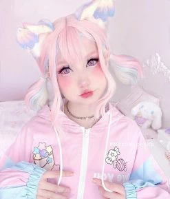 Unzzy HOT SALE Harajuku Short Roll Wig KF81231