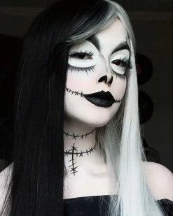 Unzzy Black And White Gradient Wig KF35024