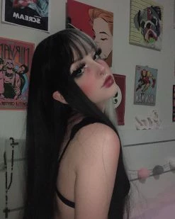 Unzzy Black And White Gradient Wig KF35024