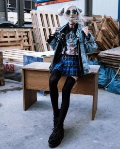 Unzzy HOT SALE High Waist Pleated Skirt KF24107