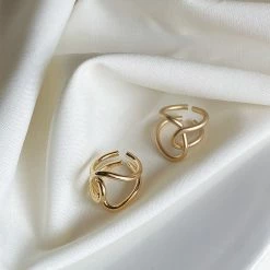 Unzzy HOT SALE Fashion Metal Ring (one Pair) KF82064