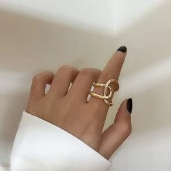 Unzzy HOT SALE Fashion Metal Ring (one Pair) KF82064