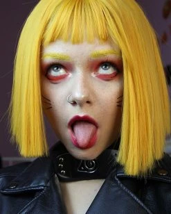 Unzzy Yellow Harajuku Wig KF8403 HOT SALE