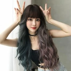 Unzzy HOT SALE Big Wave Two-tone Long Curly Hair Wig KF81511