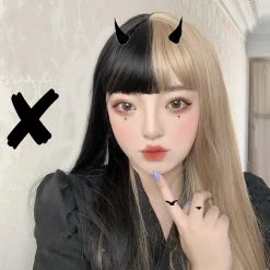 Unzzy HOT SALE Cosplay Mixed Color Long Hair Wig KF82181 9 Unzzy HOT SALE Cosplay Mixed Color Long Hair Wig KF82181