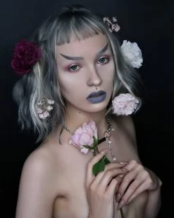 Unzzy Gray Wig + Cat Ears KF81258 HOT SALE