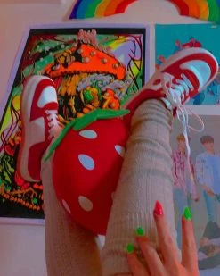 Unzzy HOT SALE Strawberry Casual Shoes KF81462