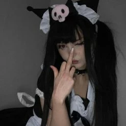 Unzzy HOT SALE BLACK LONG STRAIGHT WIG KF60428