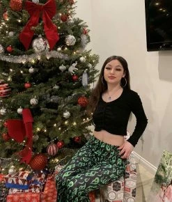 Unzzy HOT SALE Green Flame Pants KF9180 29 Unzzy HOT SALE Green Flame Pants KF9180