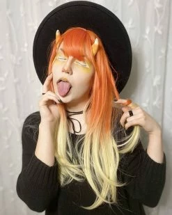Unzzy Orange Gradient Wig KF81391 HOT SALE