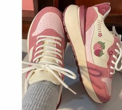 Unzzy HOT SALE Ulzzang Strawberry Sneakers KF82631 8 Unzzy HOT SALE Ulzzang Strawberry Sneakers KF82631