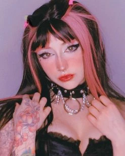 Unzzy Black Pink Wig KF81663