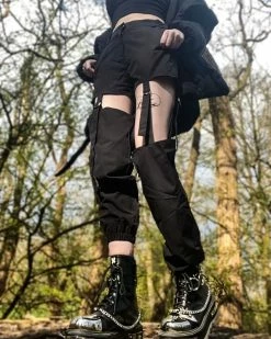 Unzzy Chic Black Pants KF90591