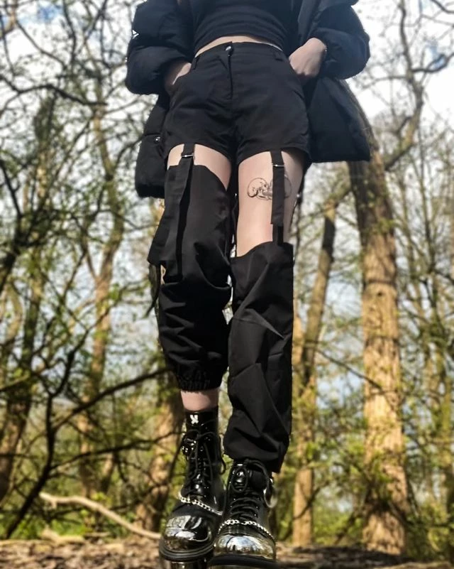 Unzzy Chic Black Pants KF90591 10 Unzzy Chic Black Pants KF90591