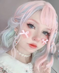 Unzzy HOT SALE Harajuku Short Roll Wig KF81231