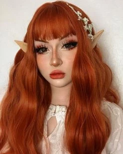 Unzzy ORANGE ROLL WIG KF42470
