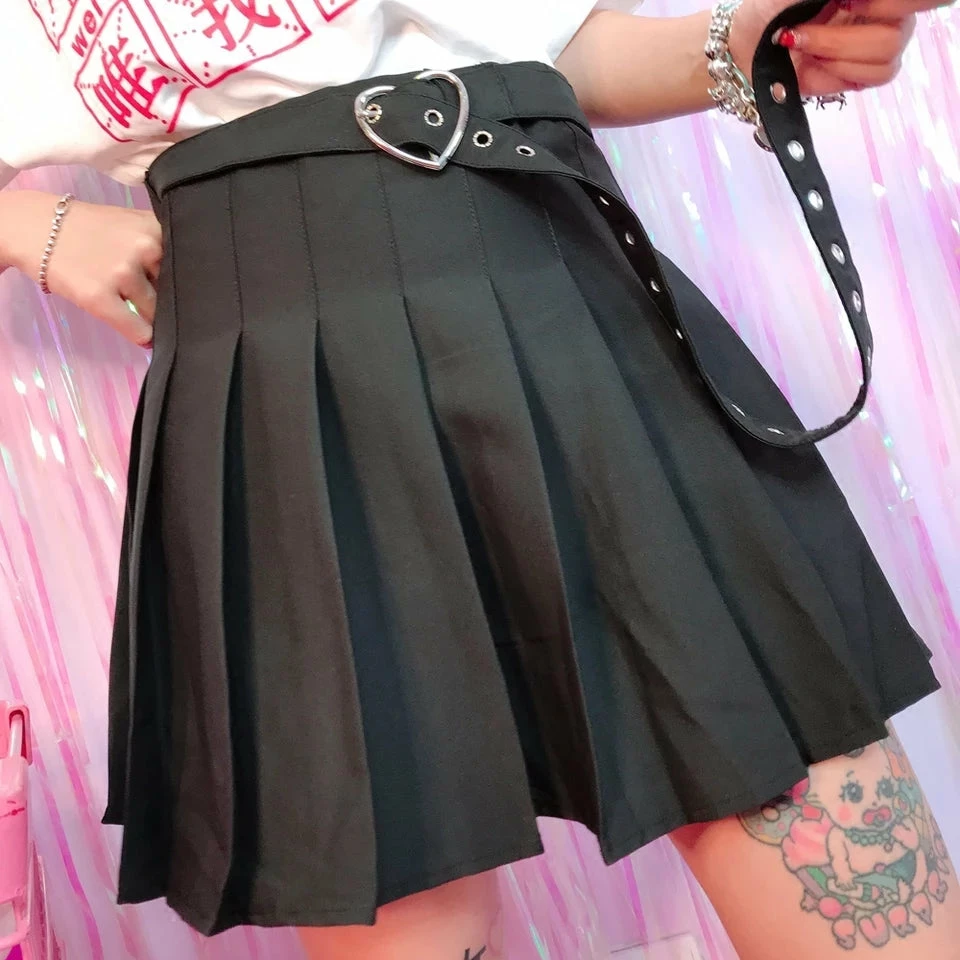 Kfashionstyles HOT SALE Belted Pleated Skirt KF40067 2 Kfashionstyles HOT SALE Belted Pleated Skirt KF40067