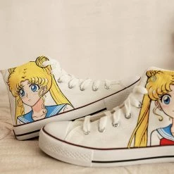 Unzzy SAILOR MOON Hand-painted Shoes KF7016 HOT SALE