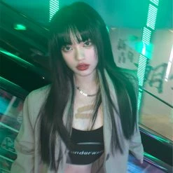 Unzzy Harajuku Fashion Mixed Color Long Wig KF81564