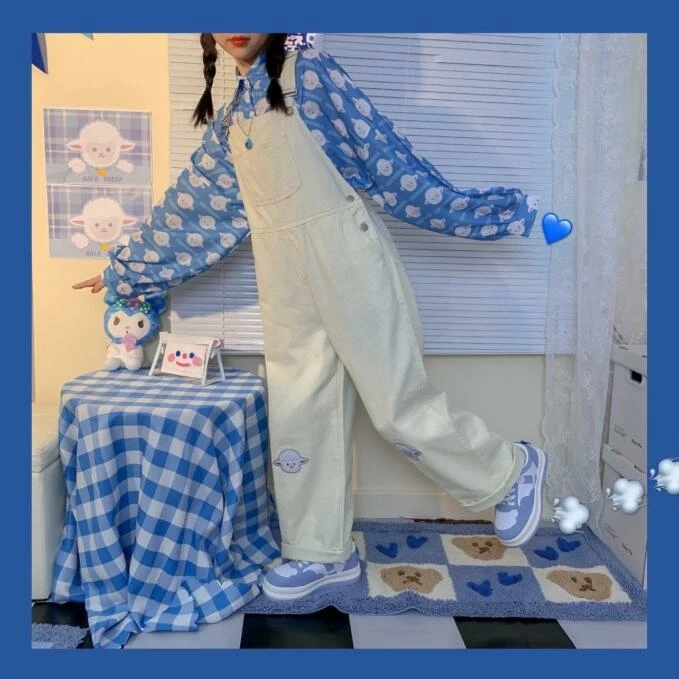 Unzzy Fashion Cute Sheep Pattern Shirt KF81573 HOT SALE 2 Unzzy Fashion Cute Sheep Pattern Shirt KF81573 HOT SALE