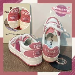 Unzzy HOT SALE Ulzzang Pink Sneakers KF82632