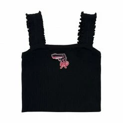 Unzzy Solid Color Embroidered Camisole KF82750 HOT SALE