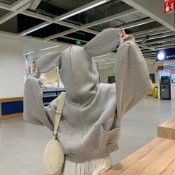 Unzzy Hooded Cropped Coat KF50033