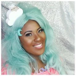 Unzzy Green Long Roll Wig KF90501 11 Unzzy Green Long Roll Wig KF90501